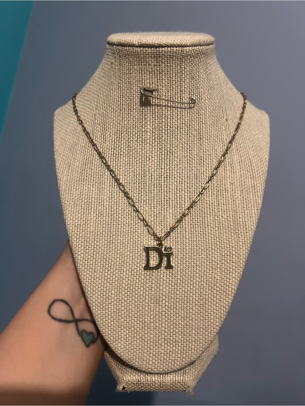 #184. Inspired Initial Gold Pendant Necklace